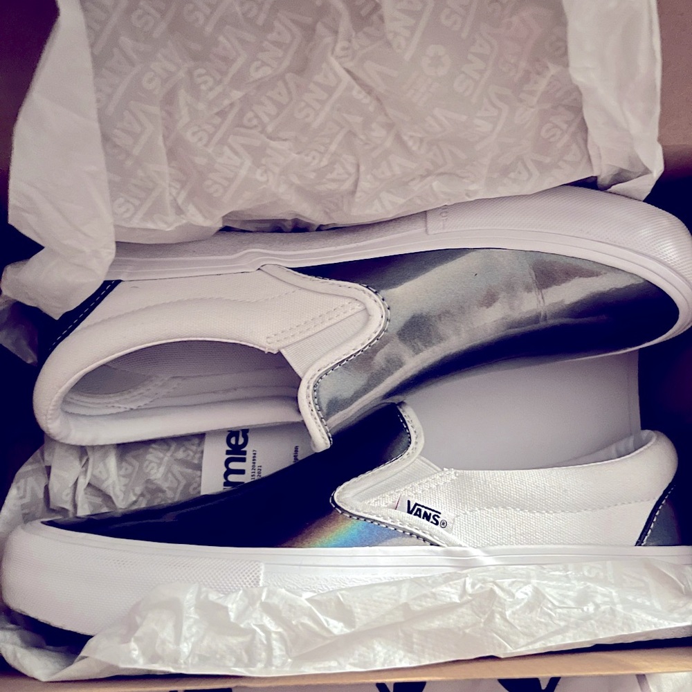 Vans Mens 9 Silver